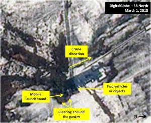 Tonghae Satellite Launching Ground: Old Launch Pad. Figure 2. Old launch pad at Tonghae in March.