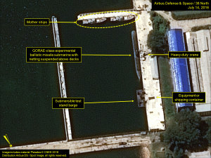 North Korea’s Ballistic Missile Submarine: Probable Post-Missile Test Maintenance; Construction Hall Externally Complete North Korea’s Ballistic Missile Submarine: Probable Post-Missile Test Maintenance; Construction Hall Externally Complete