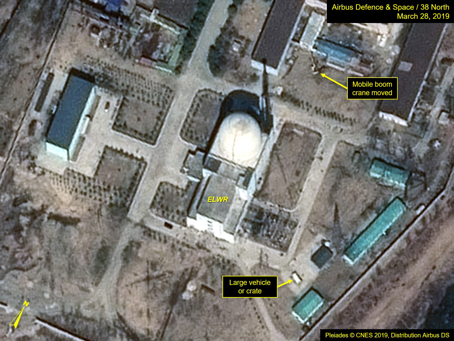 North Korea’s Yongbyon Nuclear Scientific Research Center: Crane Seen ...