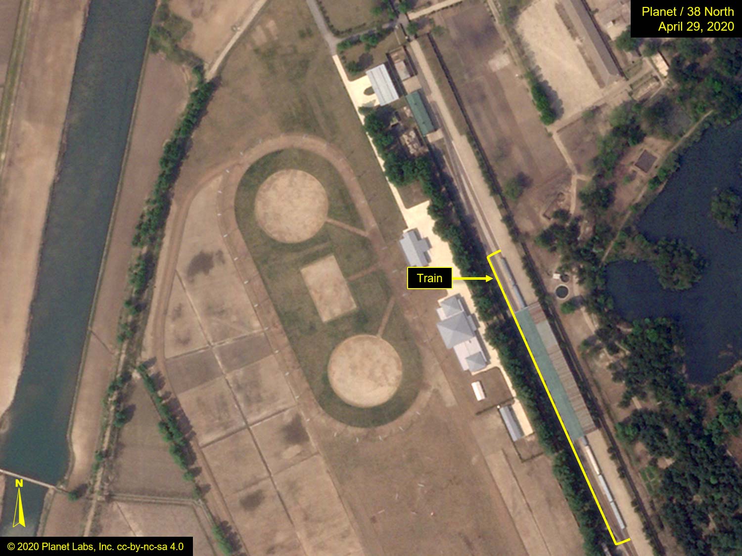 Imagery Shows Train At Kim Jong Un S Wonsan Compound Again 38 North Informed Analysis Of North Korea