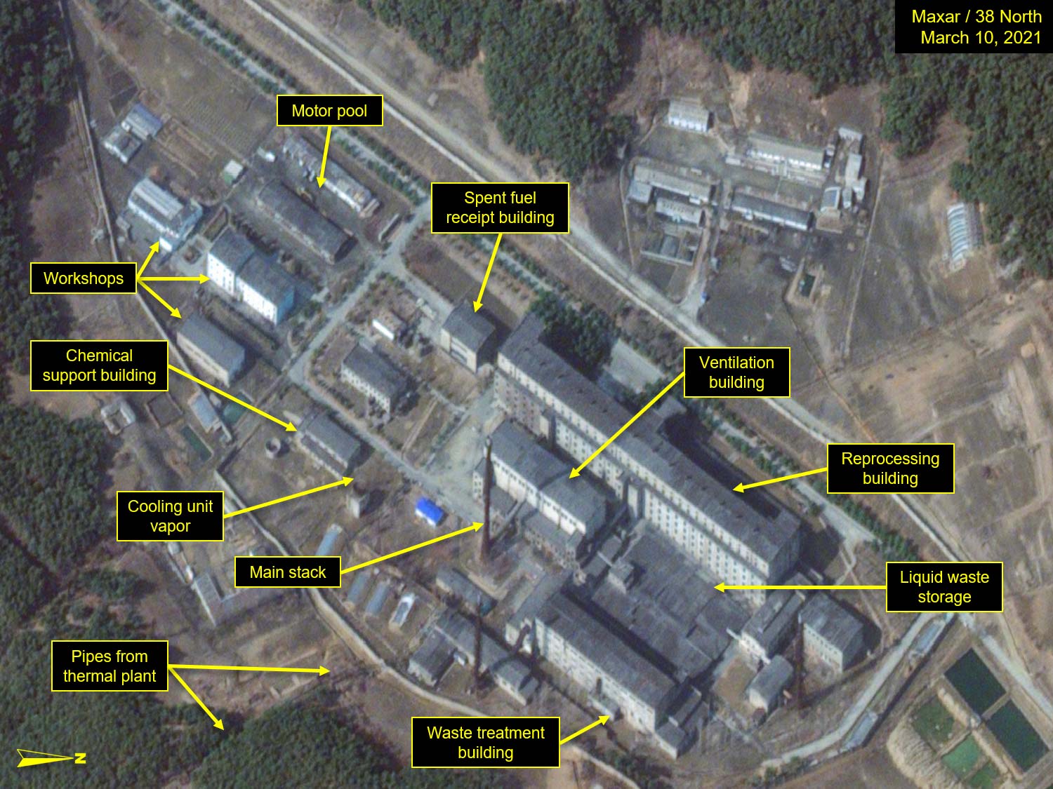 North Korea’s Yongbyon Nuclear Complex Assessing Activity At The Radiochemical Laboratory 38